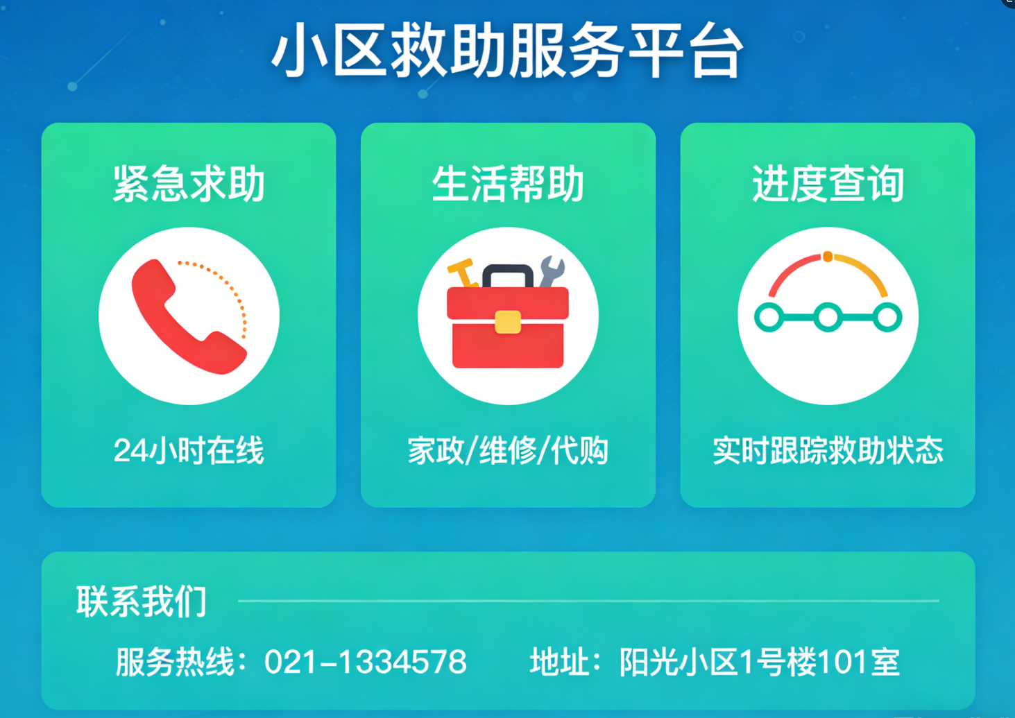 小区救助服务平台